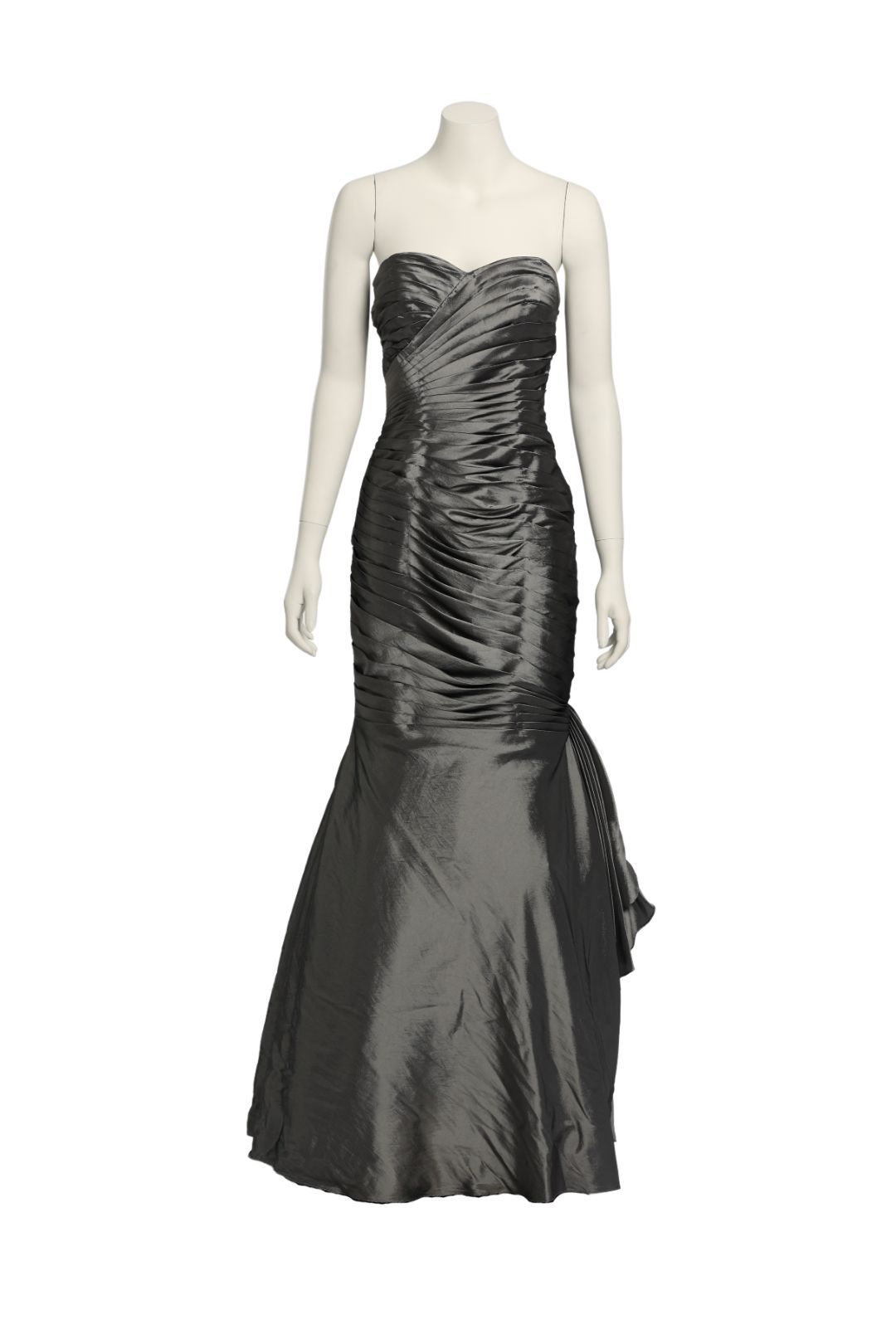 Allure Bridals - Pewter Pleated Mermaid Gown