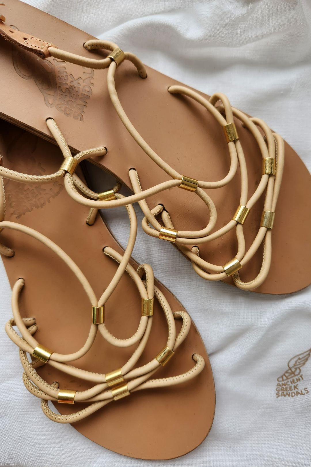 Ancient Greek Sandals - Pacifai Leather Sandals Natural