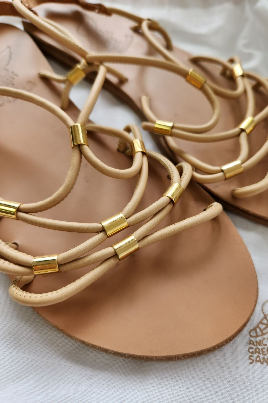 Ancient Greek Sandals - Pacifai Leather Sandals Natural