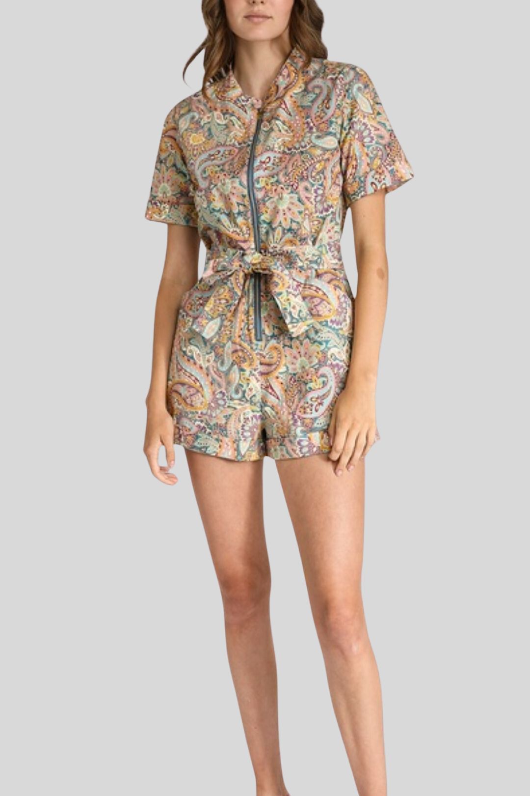 Kachel Lynn Short Sleeved Playsuit