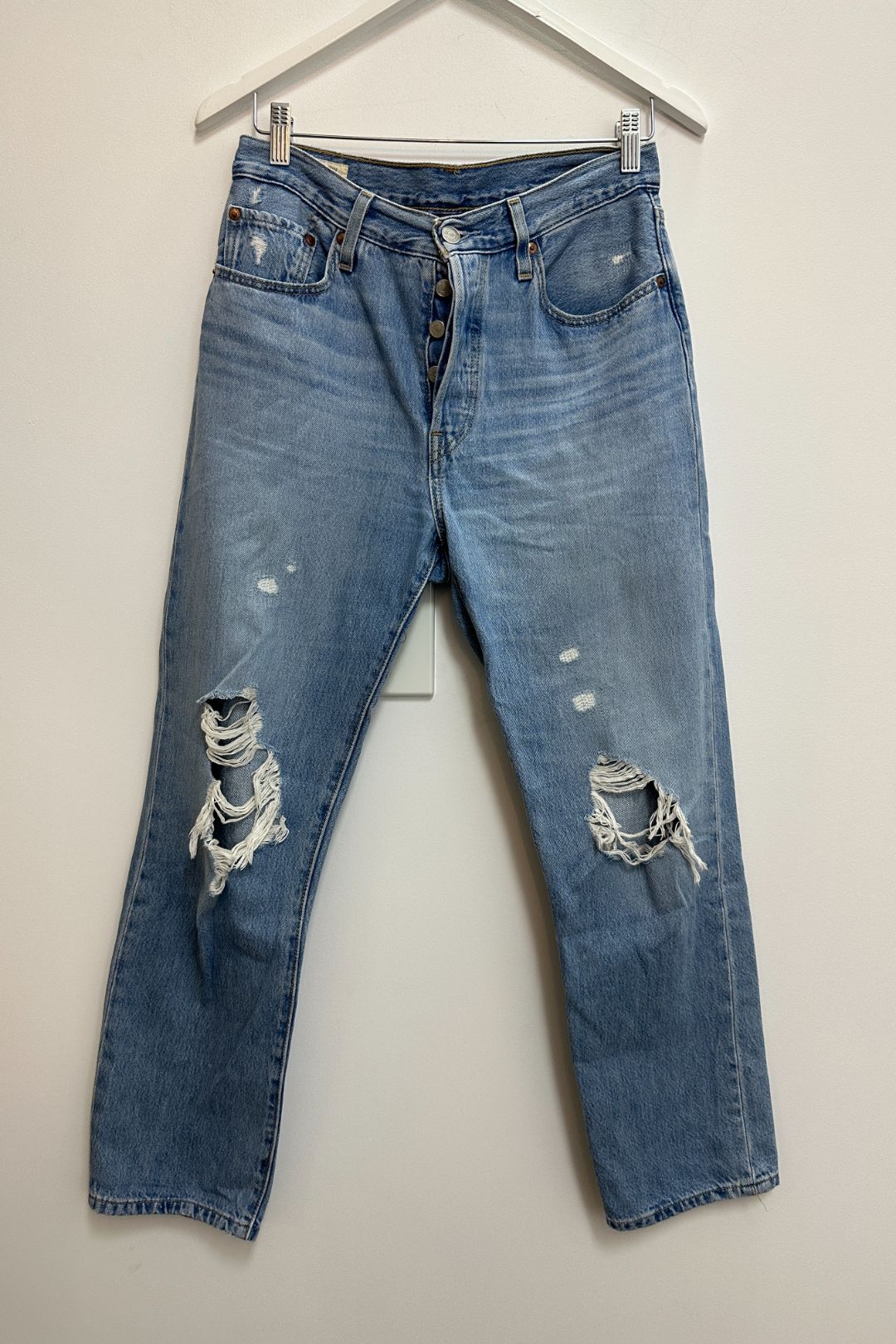 501 Jeans In Light Blue Denim