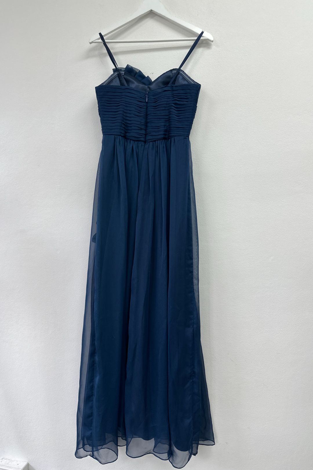 Buy Blue Strapless Sweetheart Neckline Formal Dress | Bariano | GlamCorner