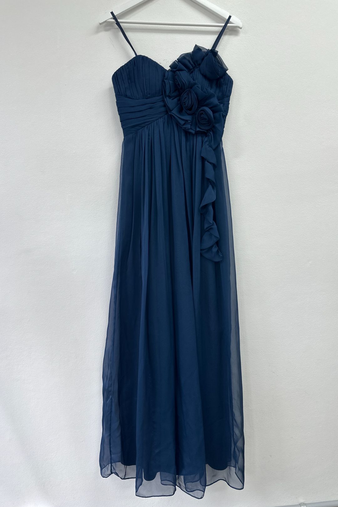Buy Blue Strapless Sweetheart Neckline Formal Dress | Bariano | GlamCorner