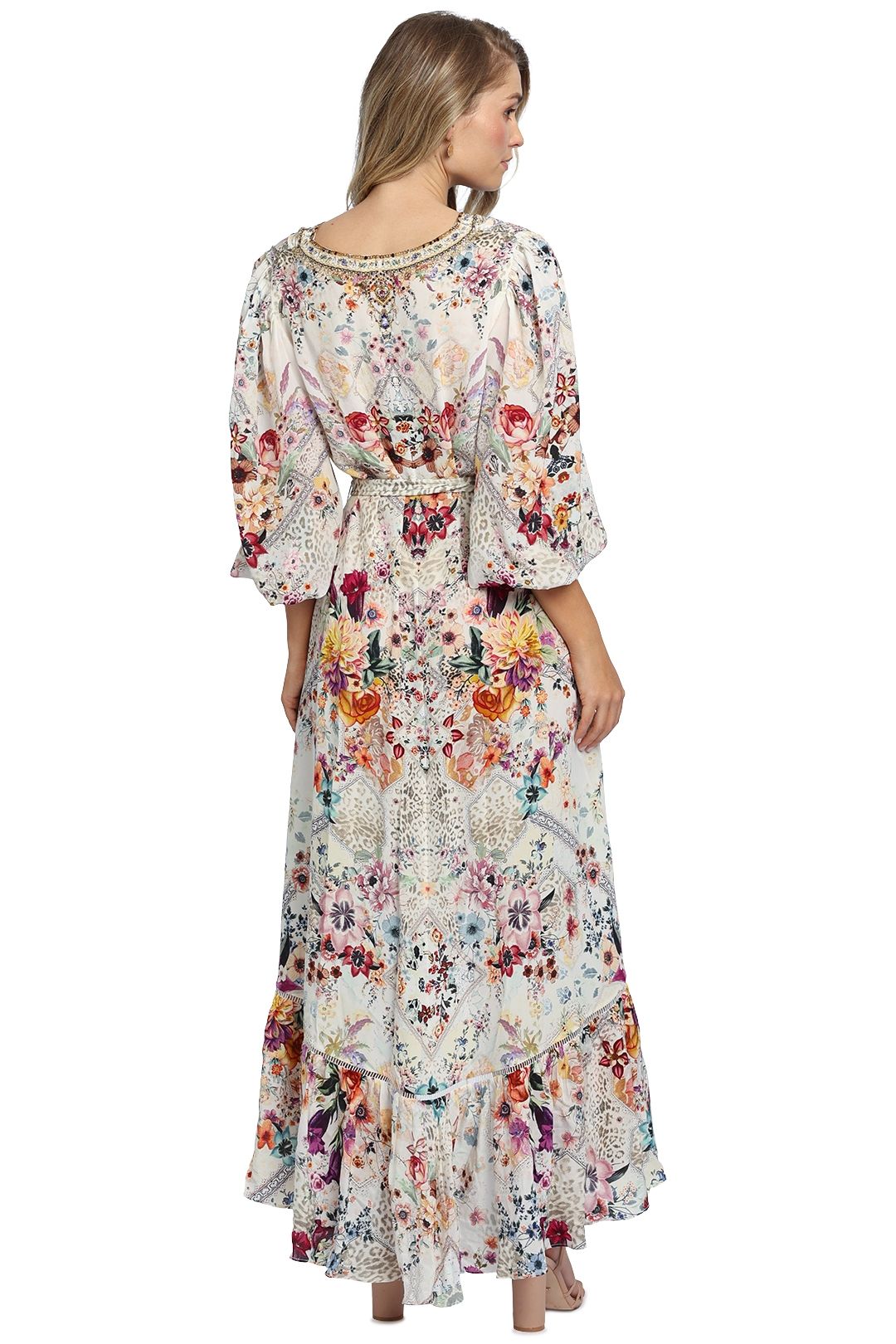 Camilla Blouson Sleeve Gathered Dress Sew In Love Silk