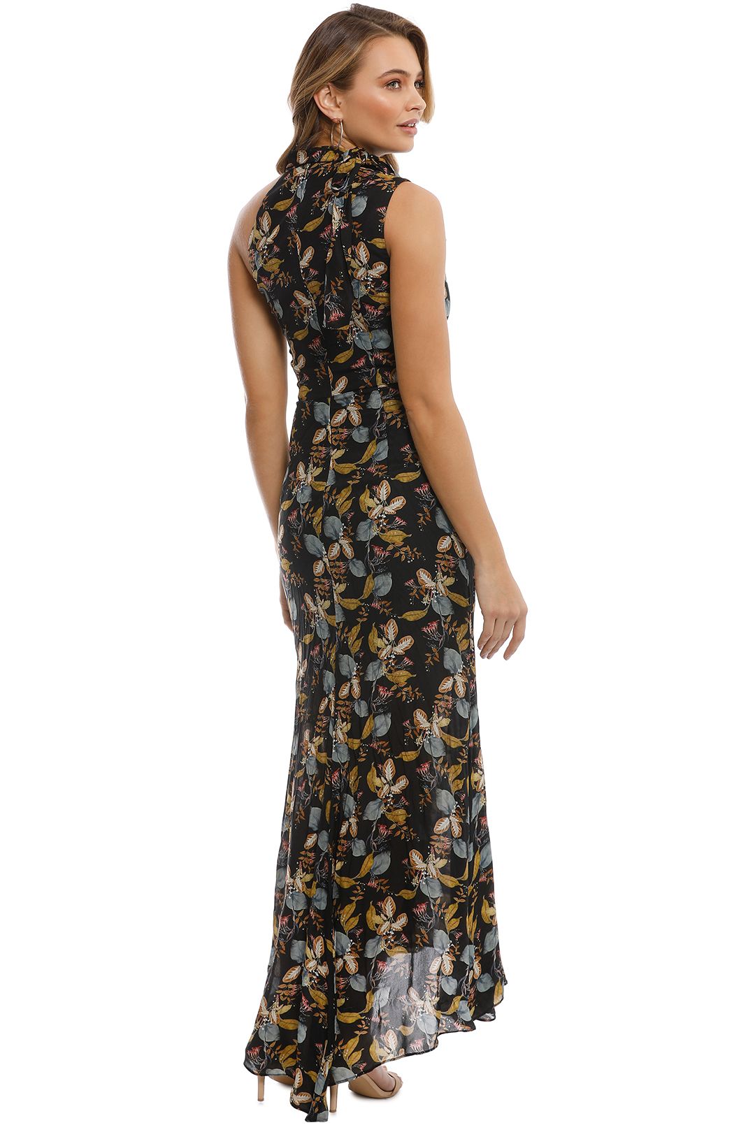 nicholas tiered floral maxi