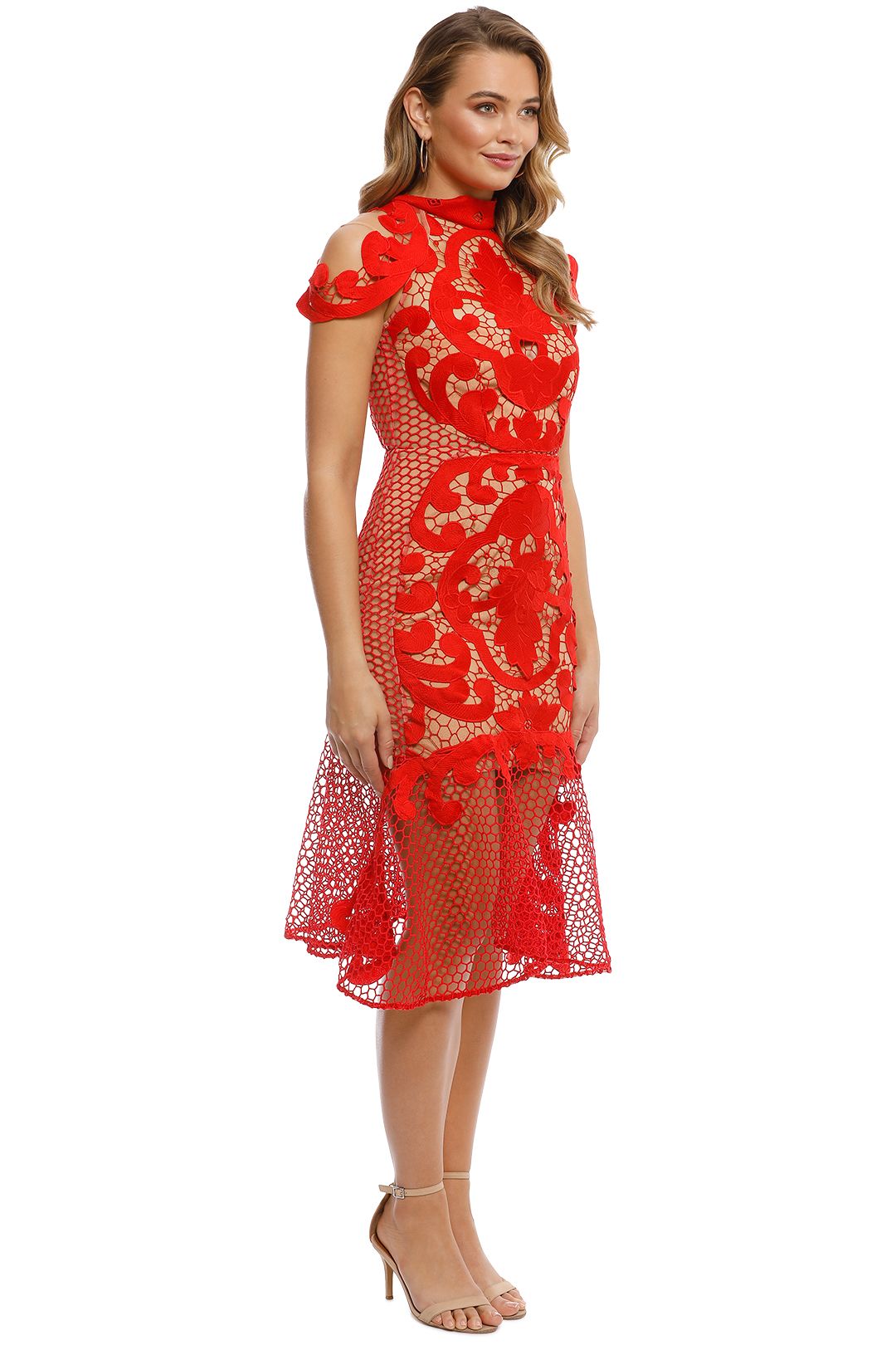 Rose Ceremony Midi Dress by Thurley for Rent GlamCorner