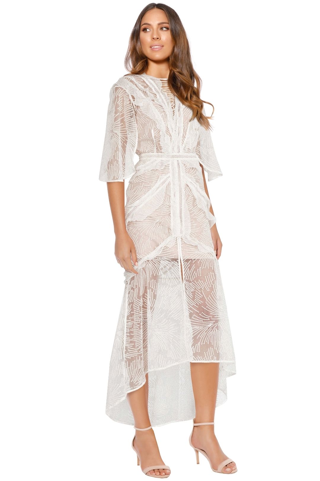 Acler - Vale Dress - Cream - Front