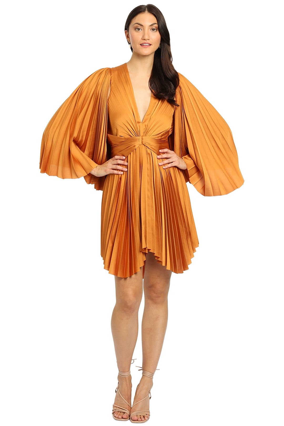 Acler Addison Mini Dress orange