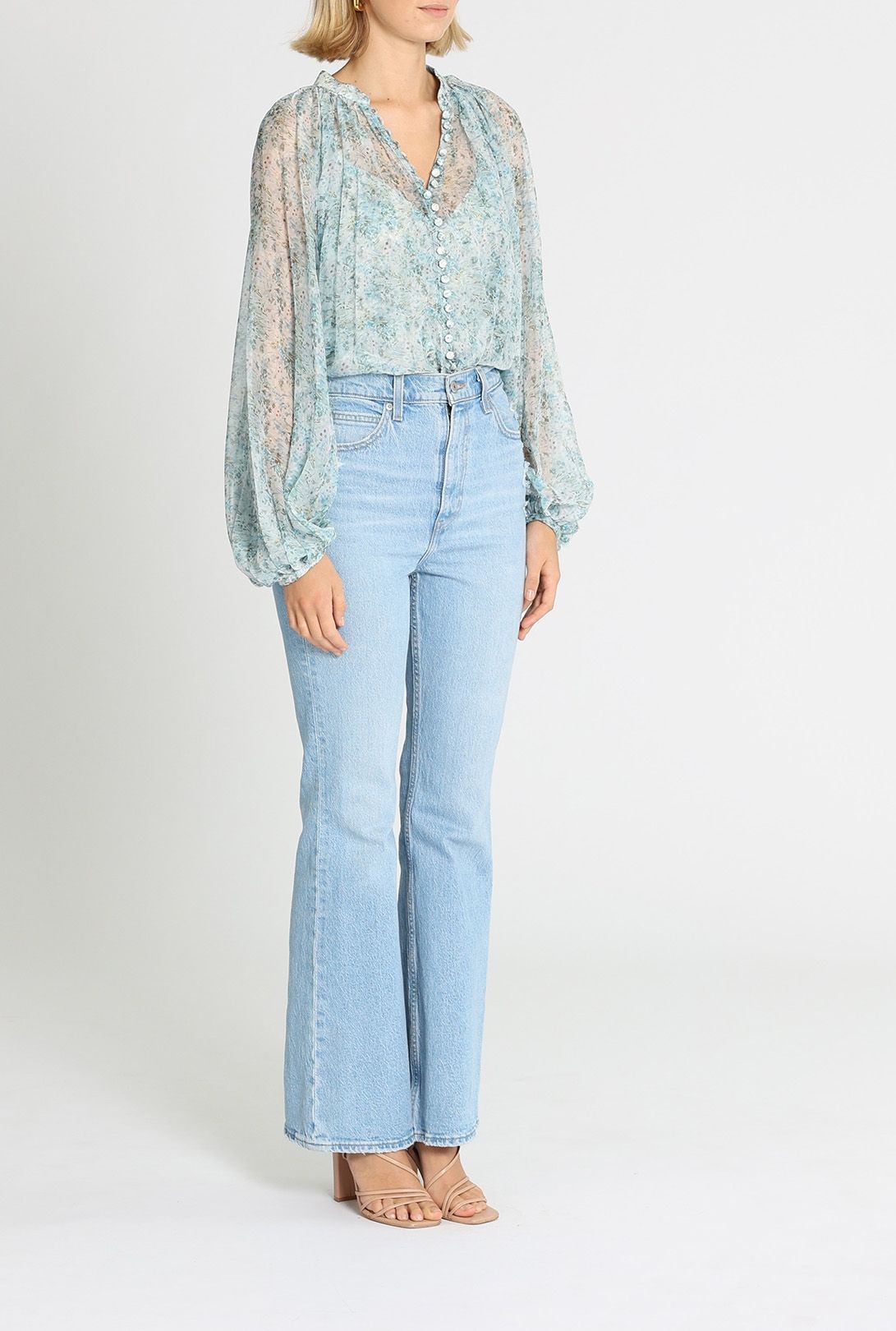 Acler Astone Top Blue