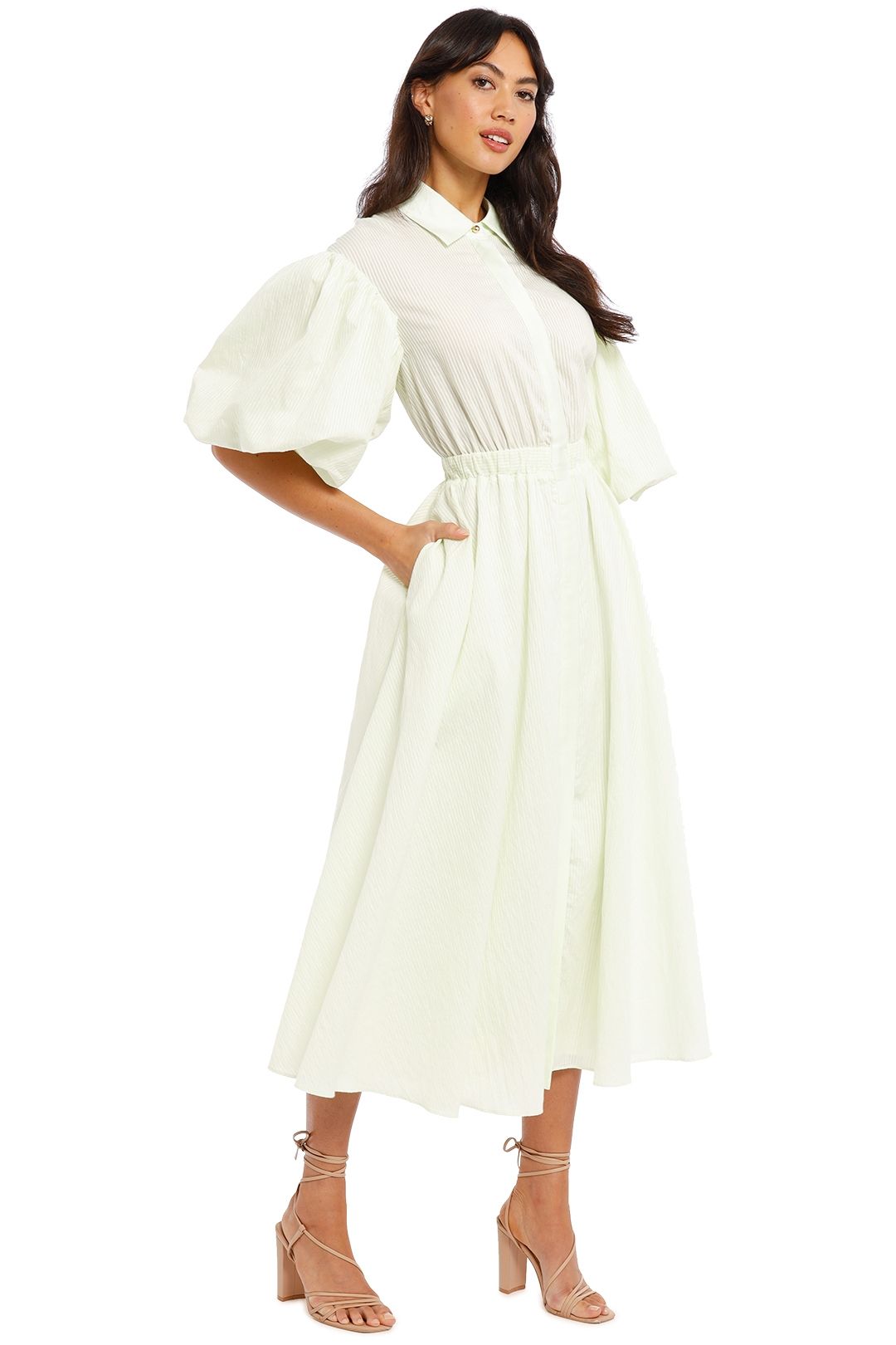 Acler Glebe Dress Iced Mint Green