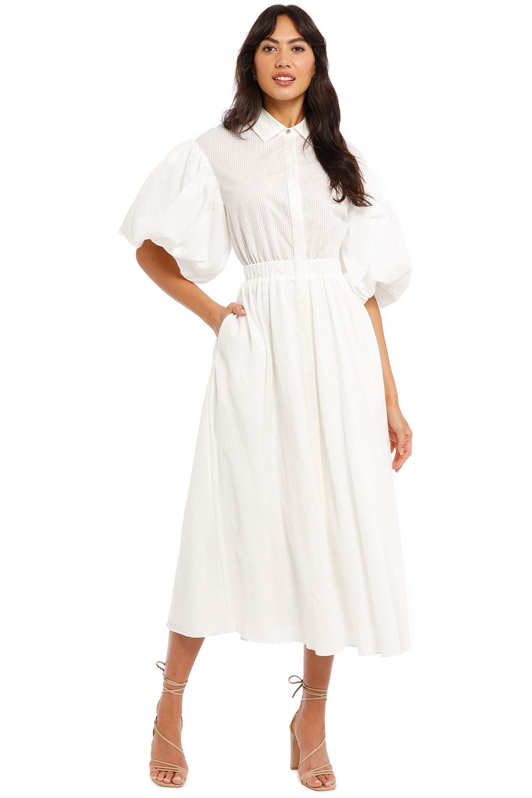 Acler Glebe Dress Ivory
