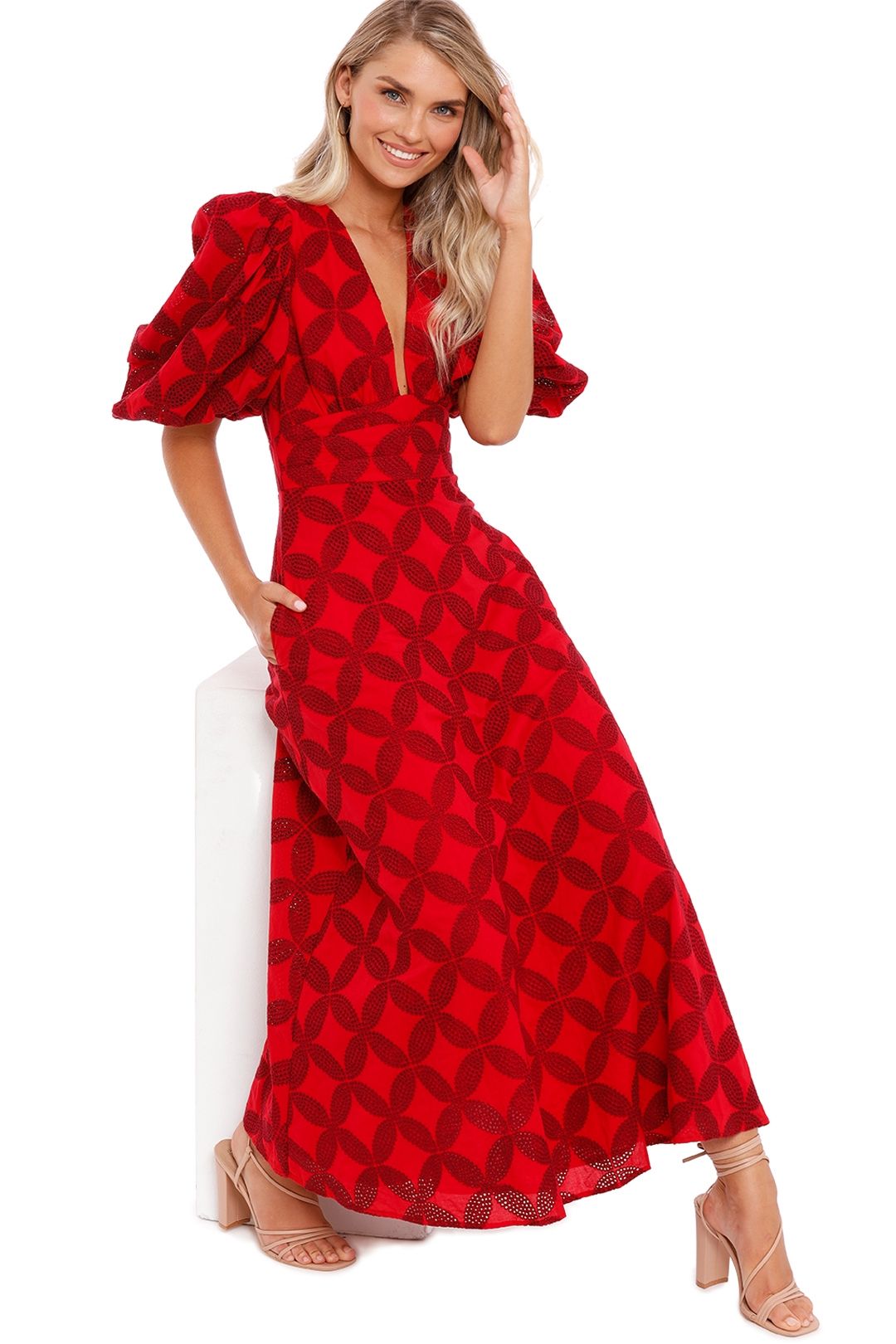 Hire Hamilton Dress in Red | Acler | GlamCorner
