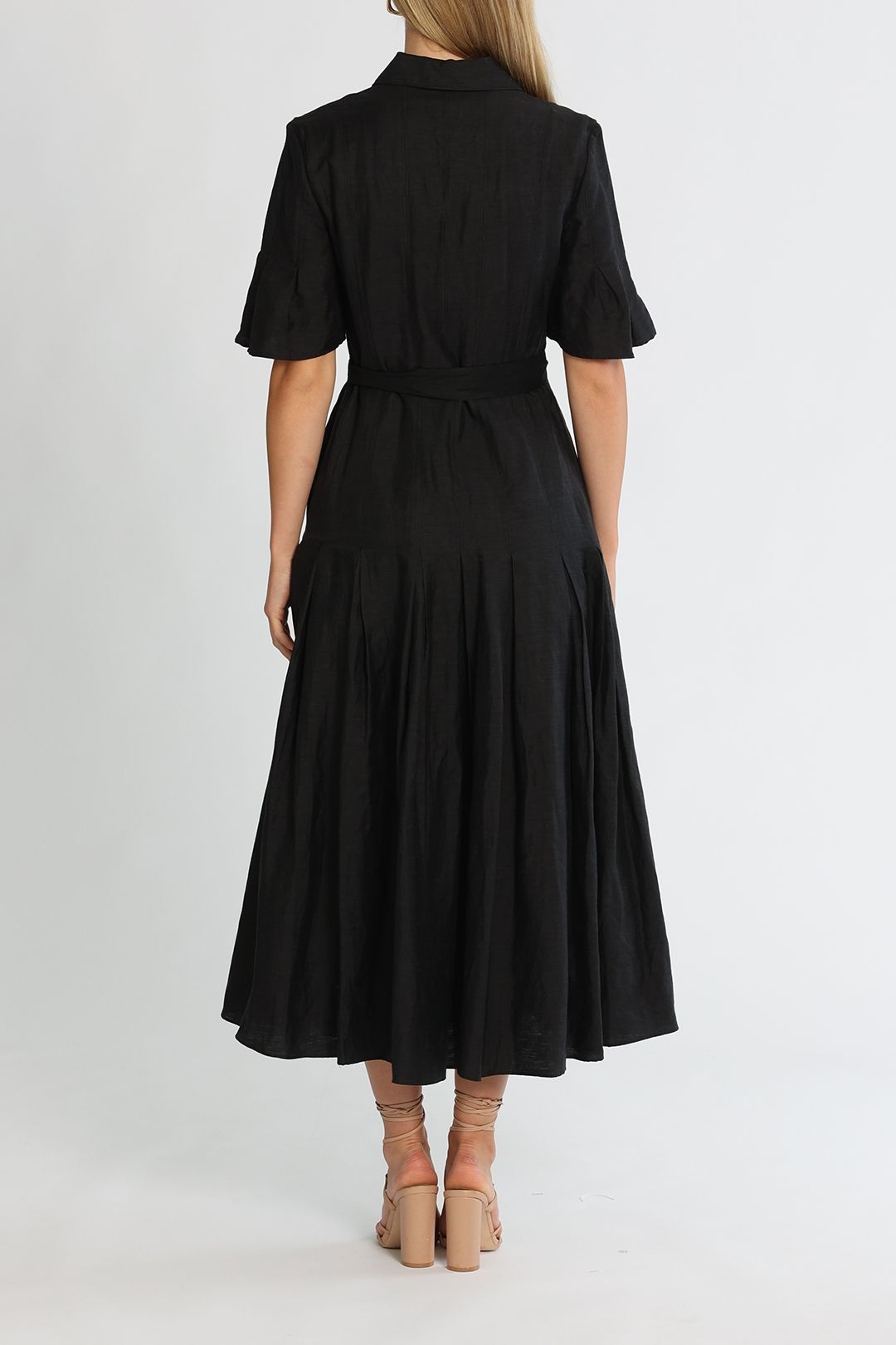 Acler Lockwood Dress Black Collared