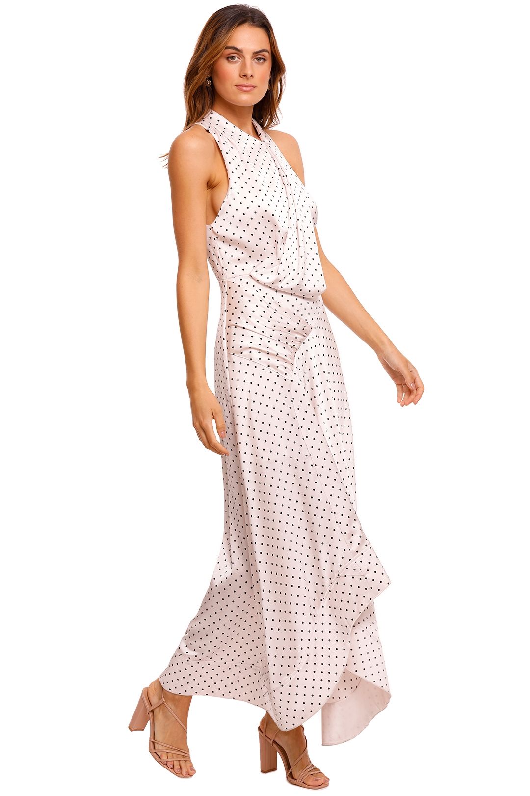 Acler Palmera Long Sleeveless Dress maxi asymmetric