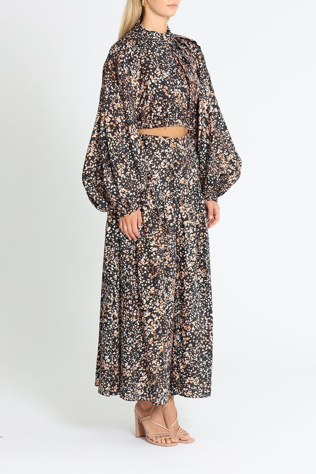 Acler Winrose Top and Skirt Set Cropped