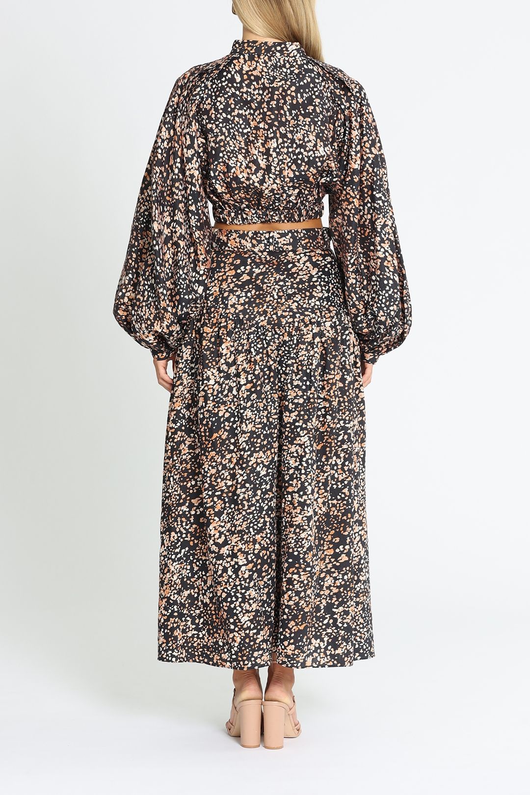 Acler Winrose Top and Skirt Set High Neck