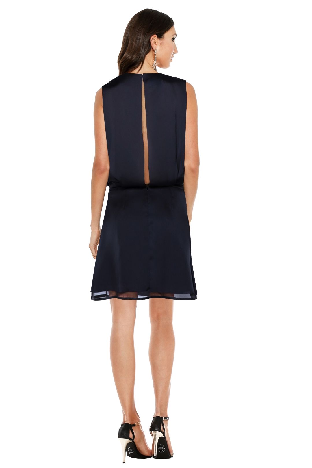 Acne - Marlow Blouson Dress - Black - Back