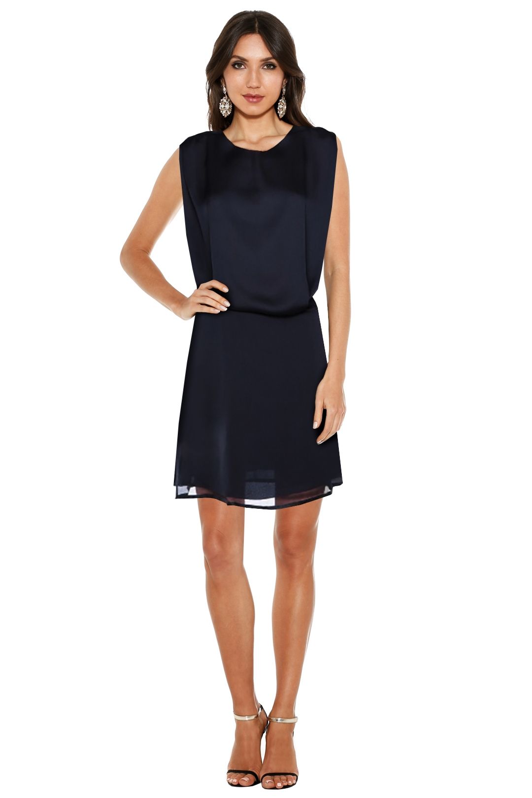 Acne - Marlow Blouson Dress - Black - Front