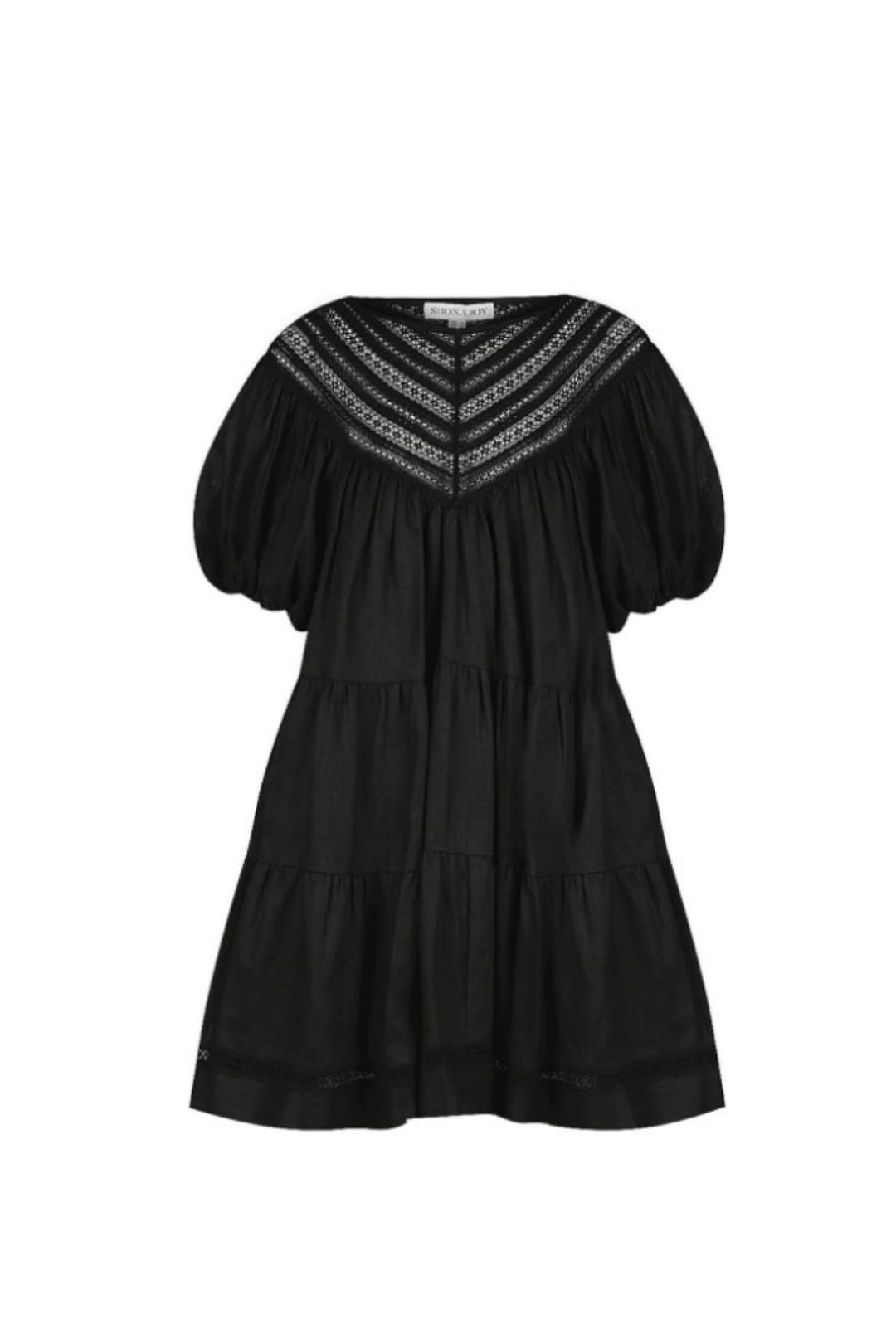 Shona Joy Adriana Mini Dress in Black