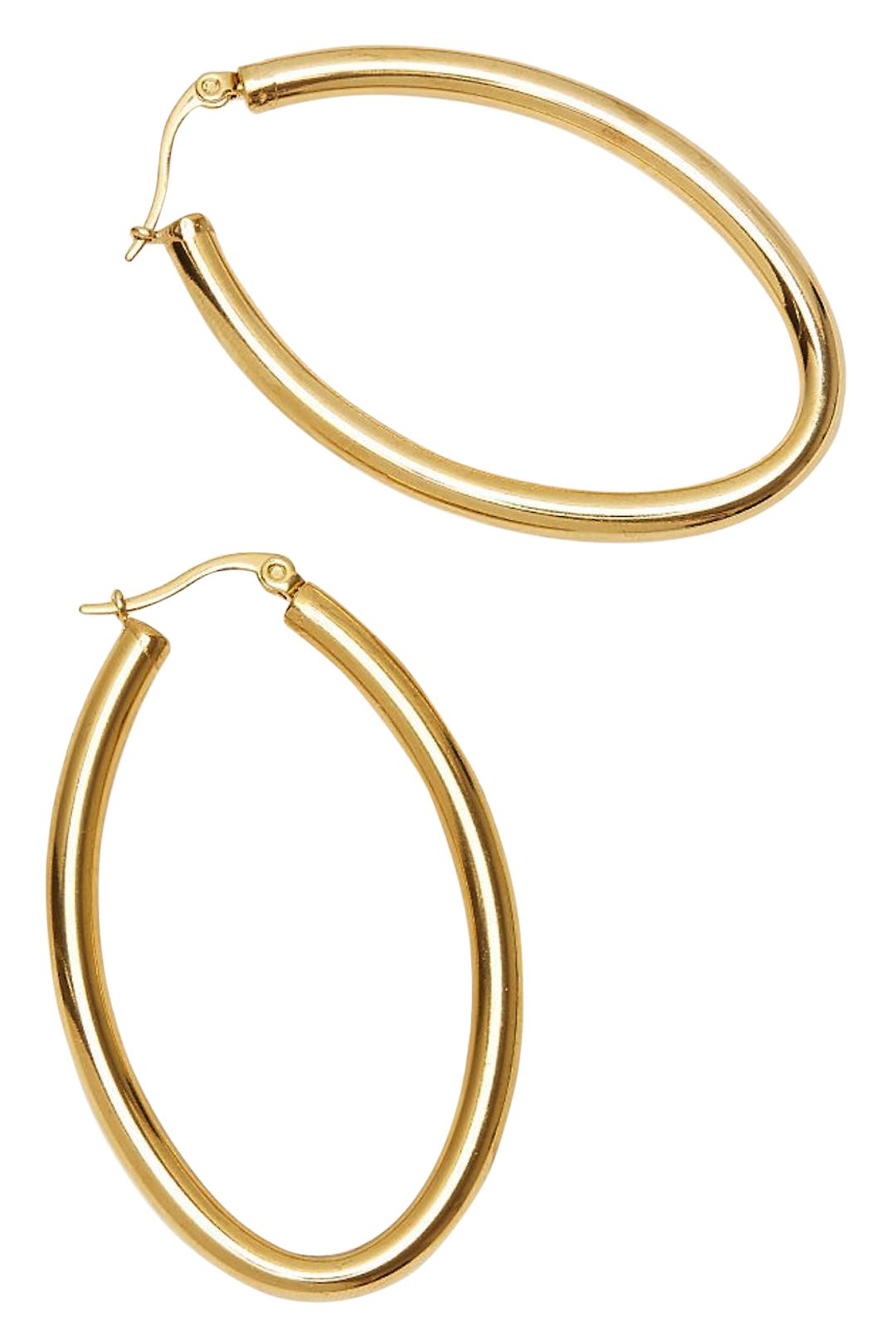 Kiana Oval Earrings By Afine GlamCorner