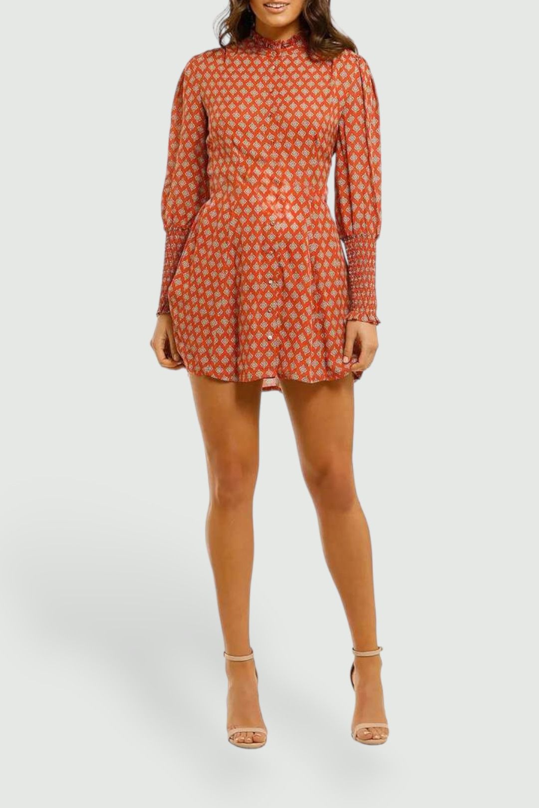 Nicholas-Agadir-Dress-Marrakech-Medallion-Saffron-Front