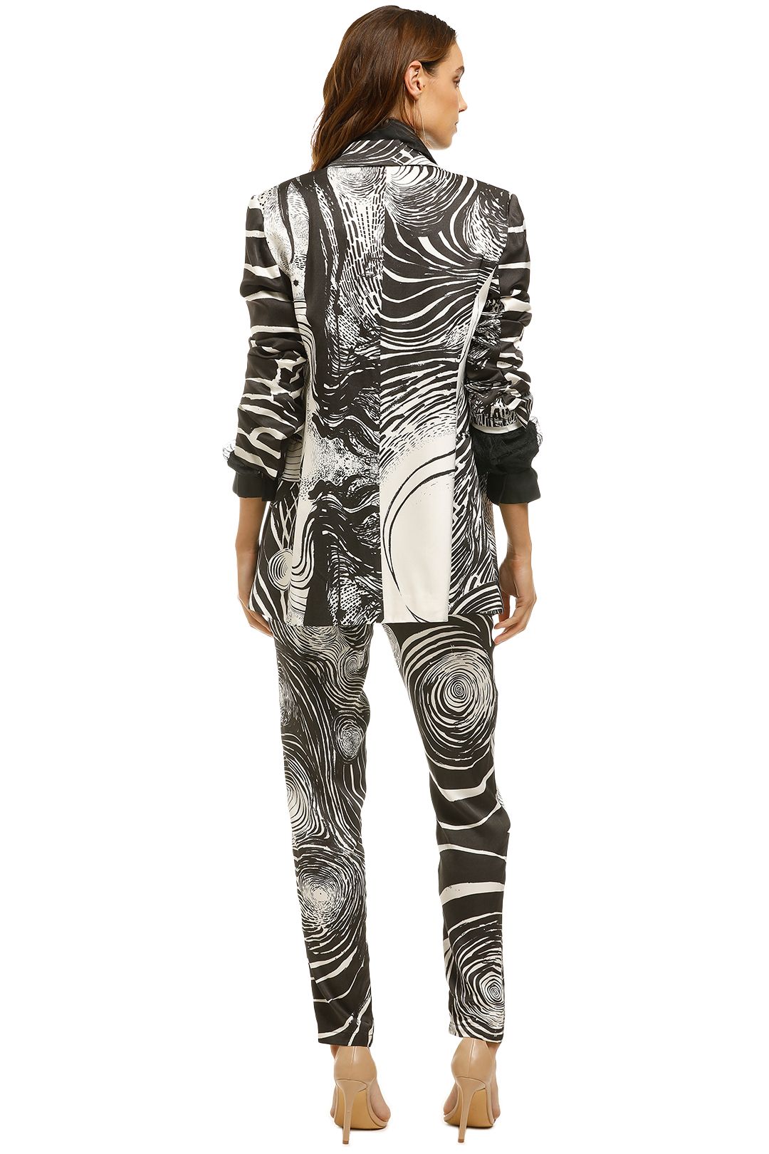 Aje-Downing-Blazer-Starry-Night-Black-White-Back