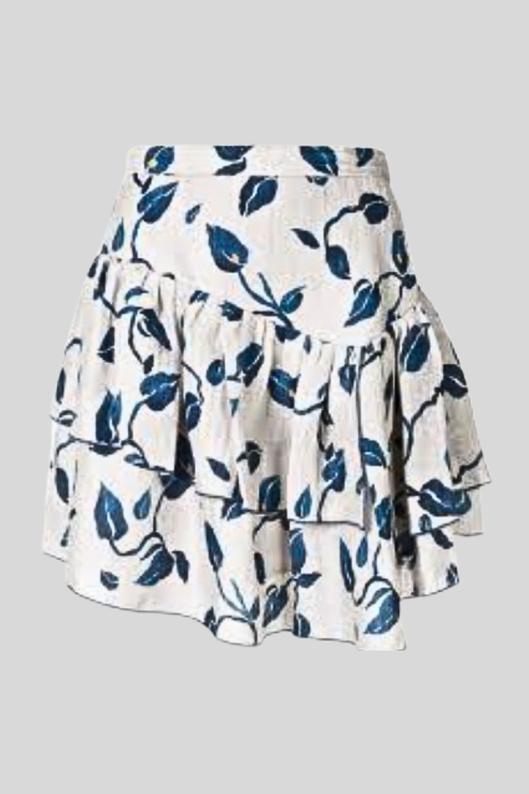 AJE Ripley Vine Print Ruffle Mini Skirt