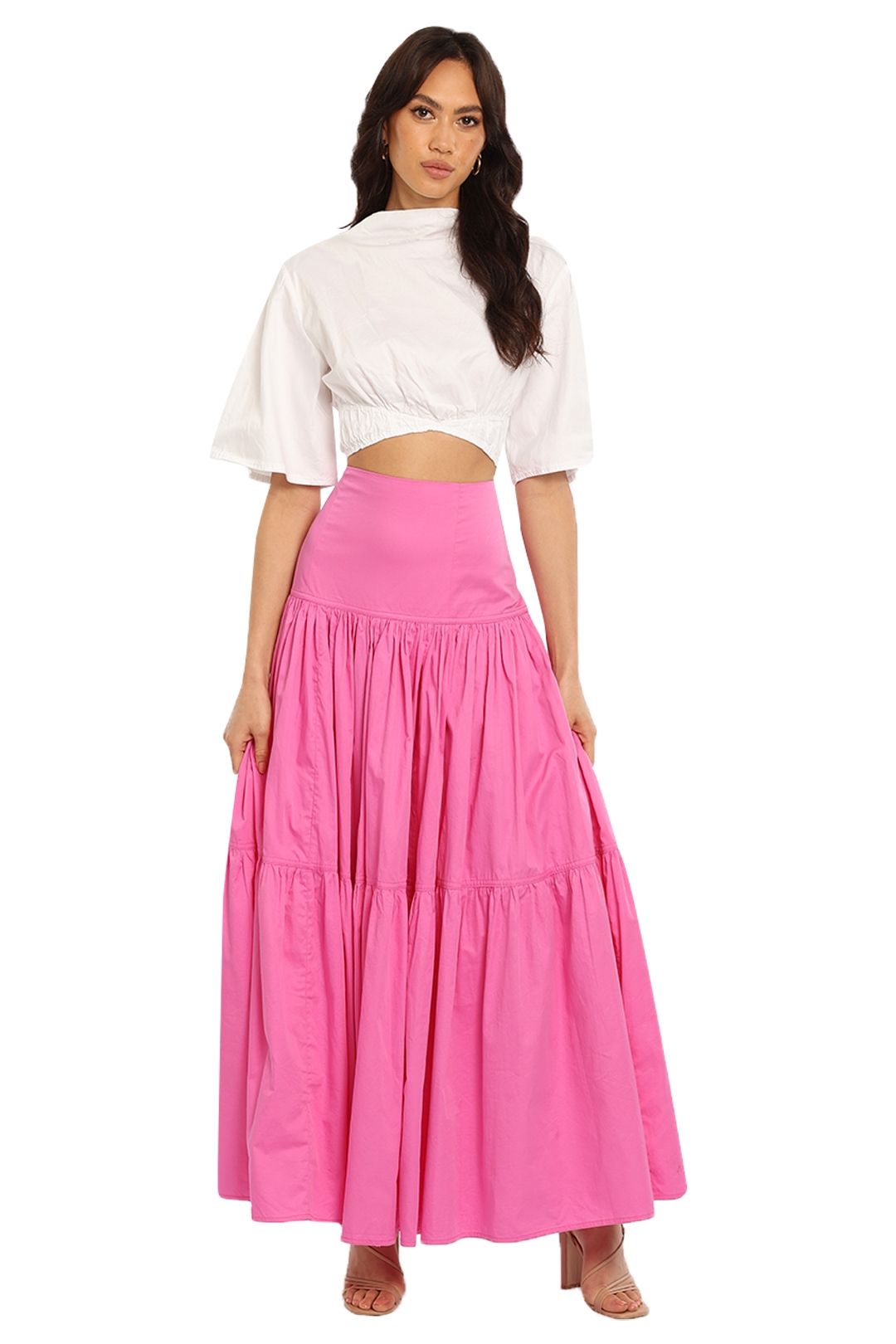 AJE Allegro Midi Skirt Pink