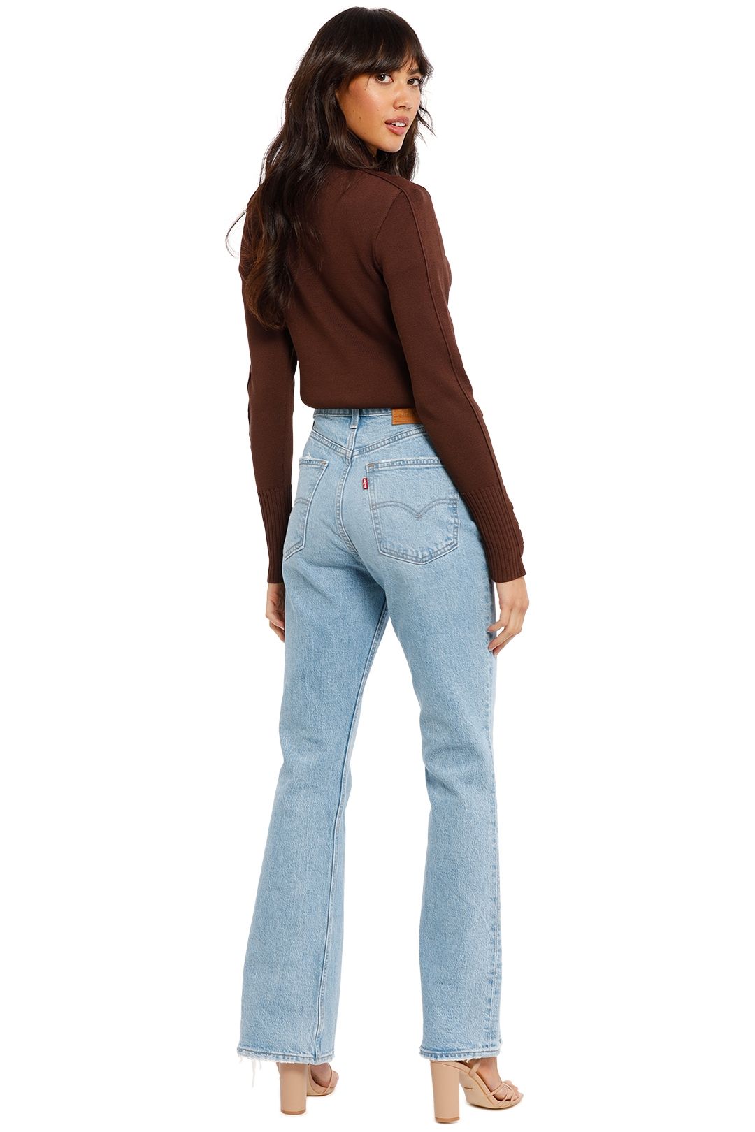 Anika Knit Turtle Neck in Chocolate 
