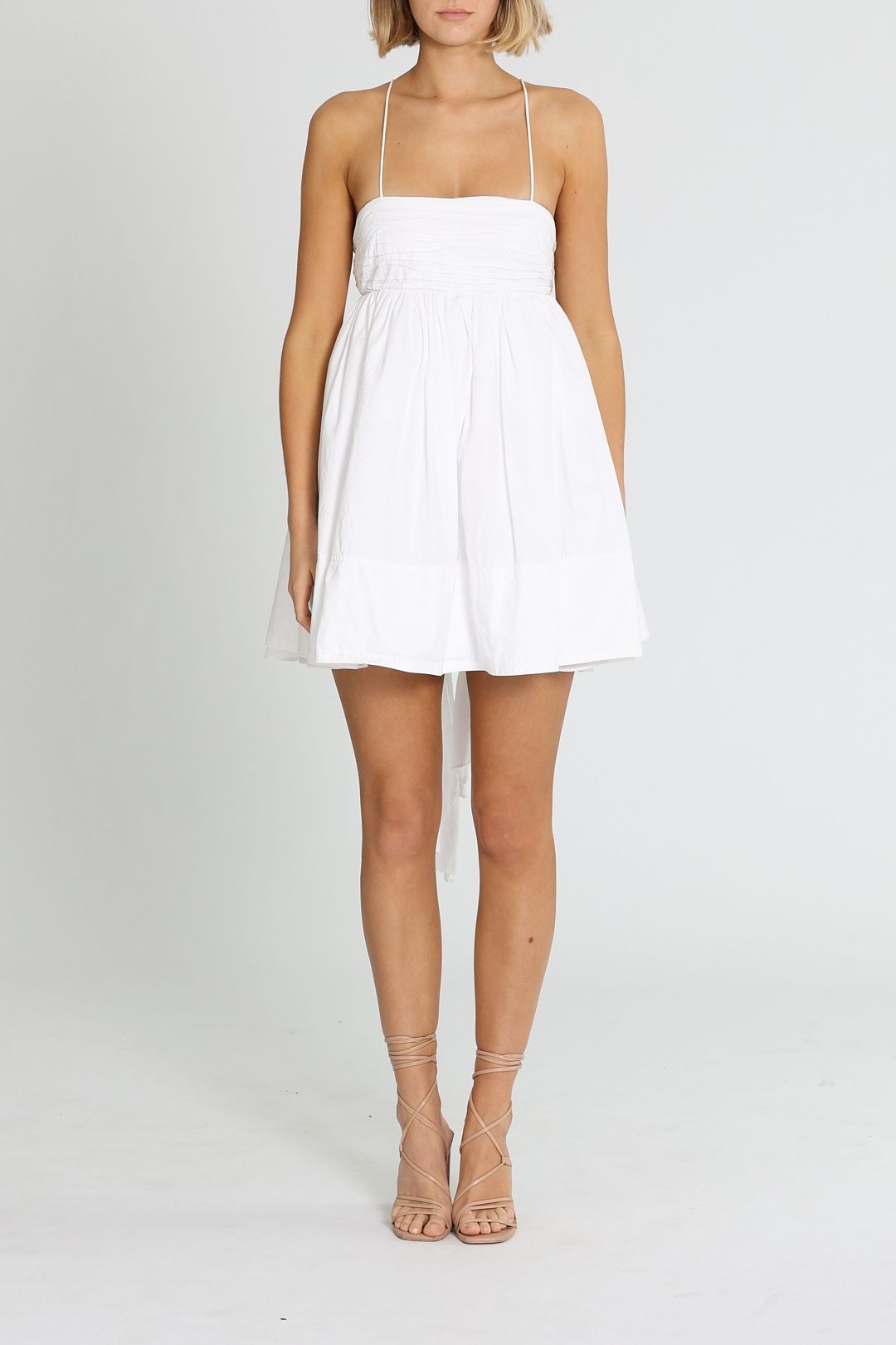 AJE Cantina Mini White Dress