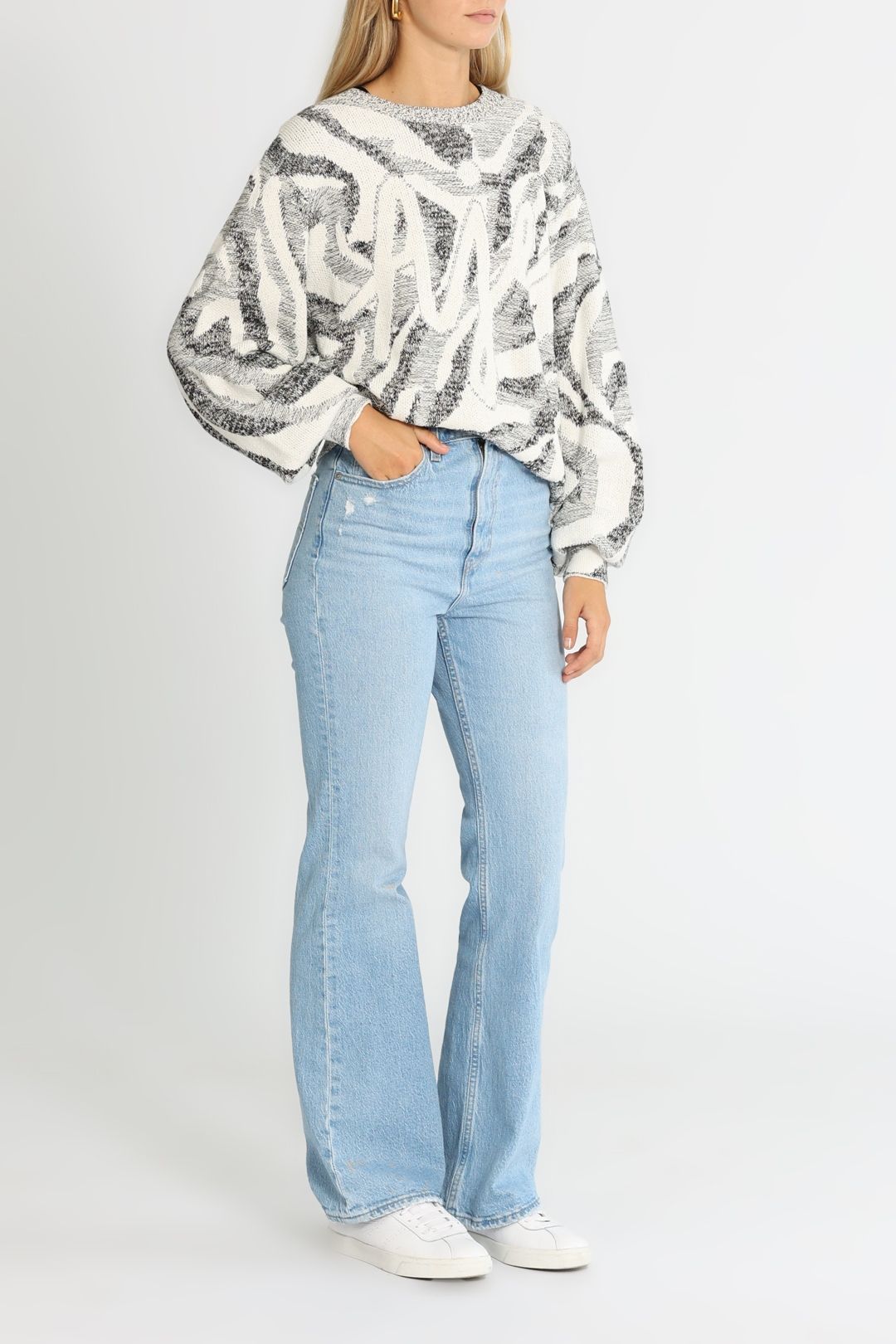 AJE Elyse Knit Jumper Crew