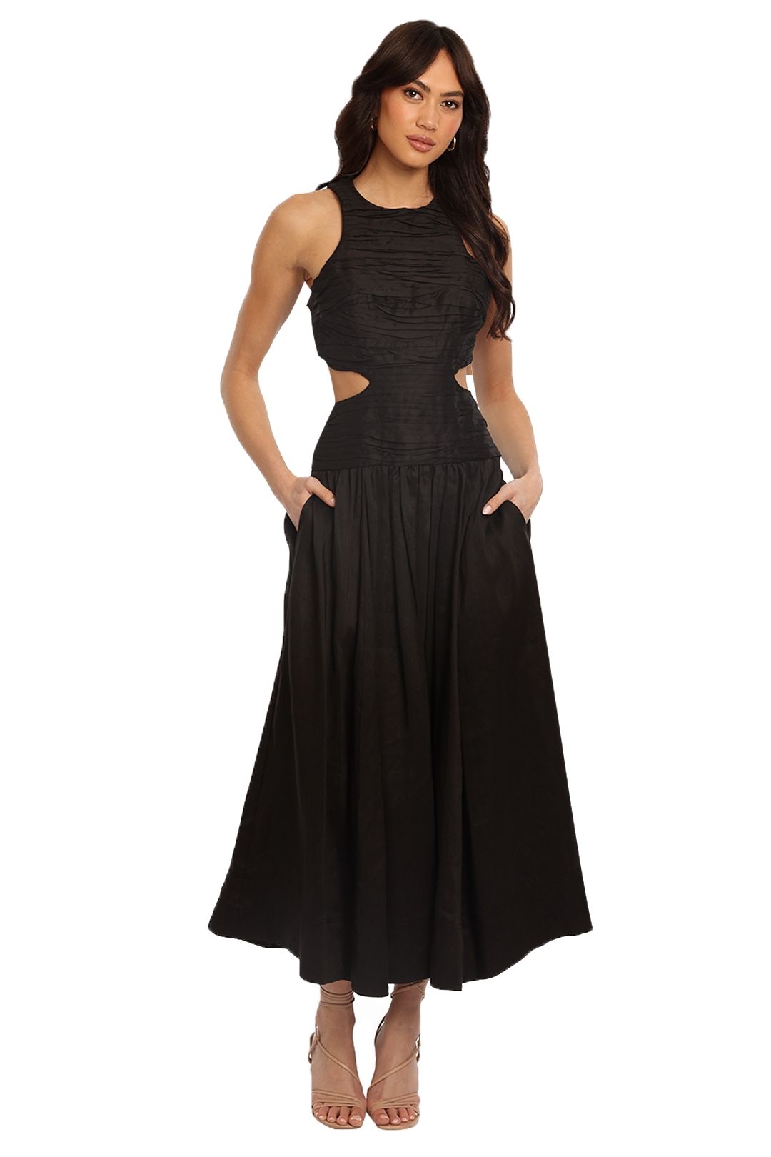 AJE Introspect Midi Dress Black 