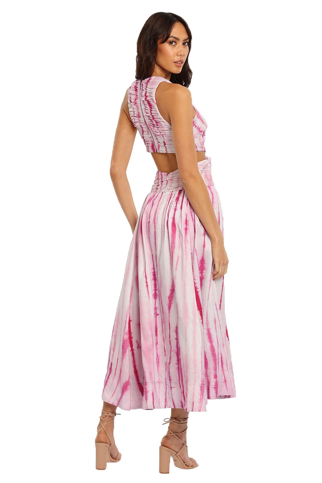 AJE Introspect Ripple Midi Dress cutout