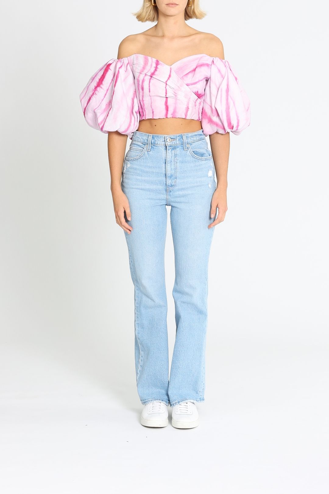 AJE Introspect Tie Dye Top Pink