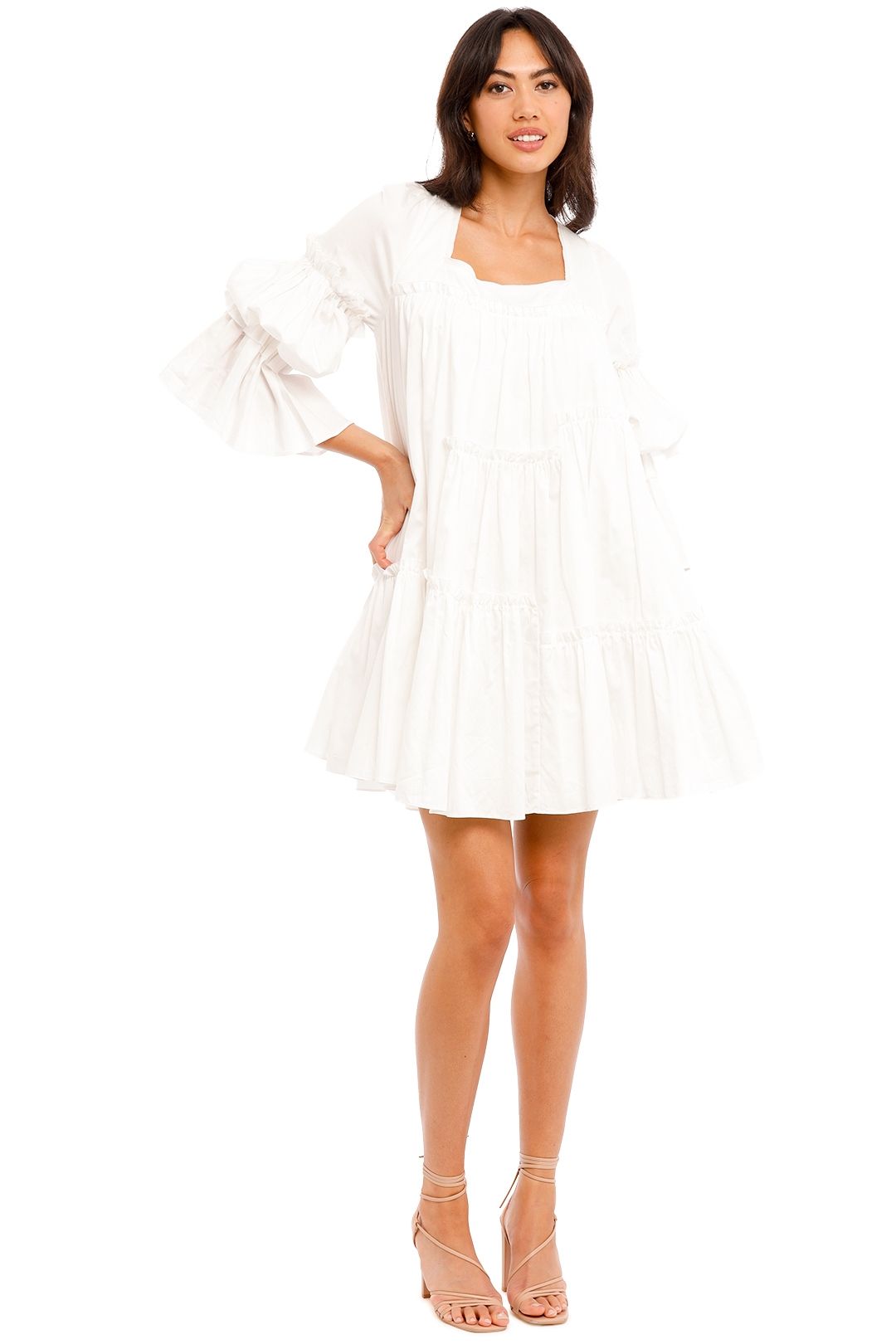 AJE L'Espirit Mini Dress white