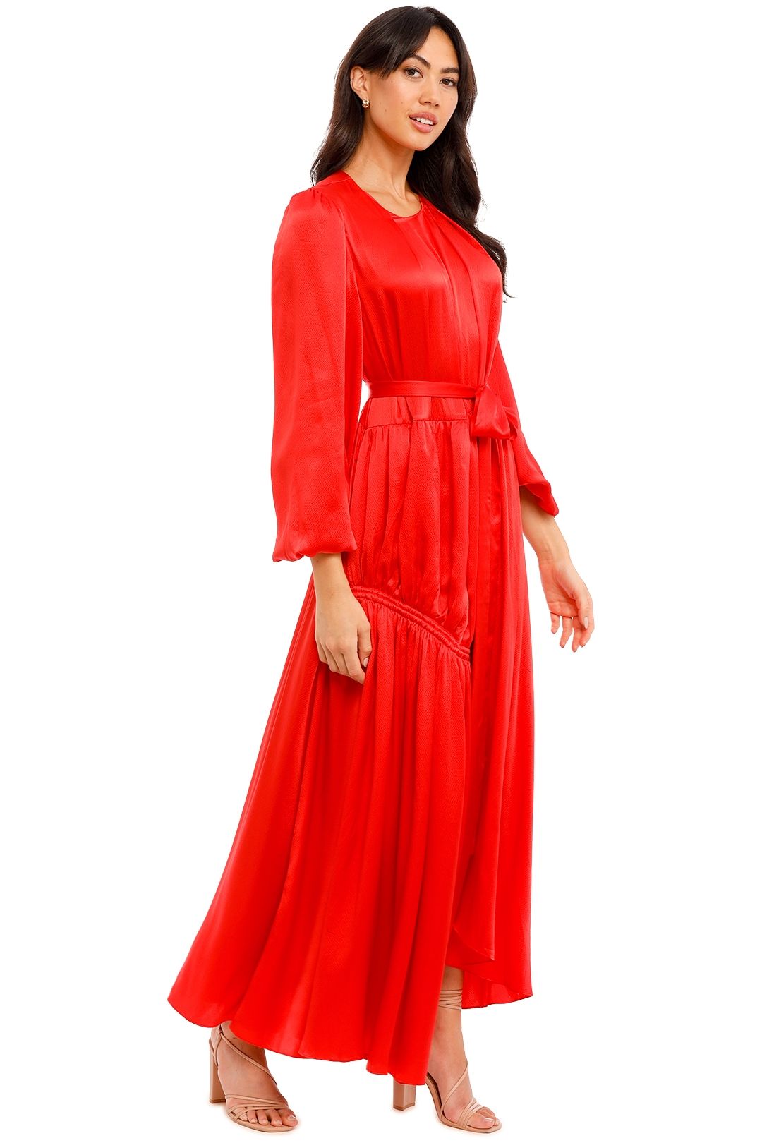 AJE Oxidised Maxi Dress in Red