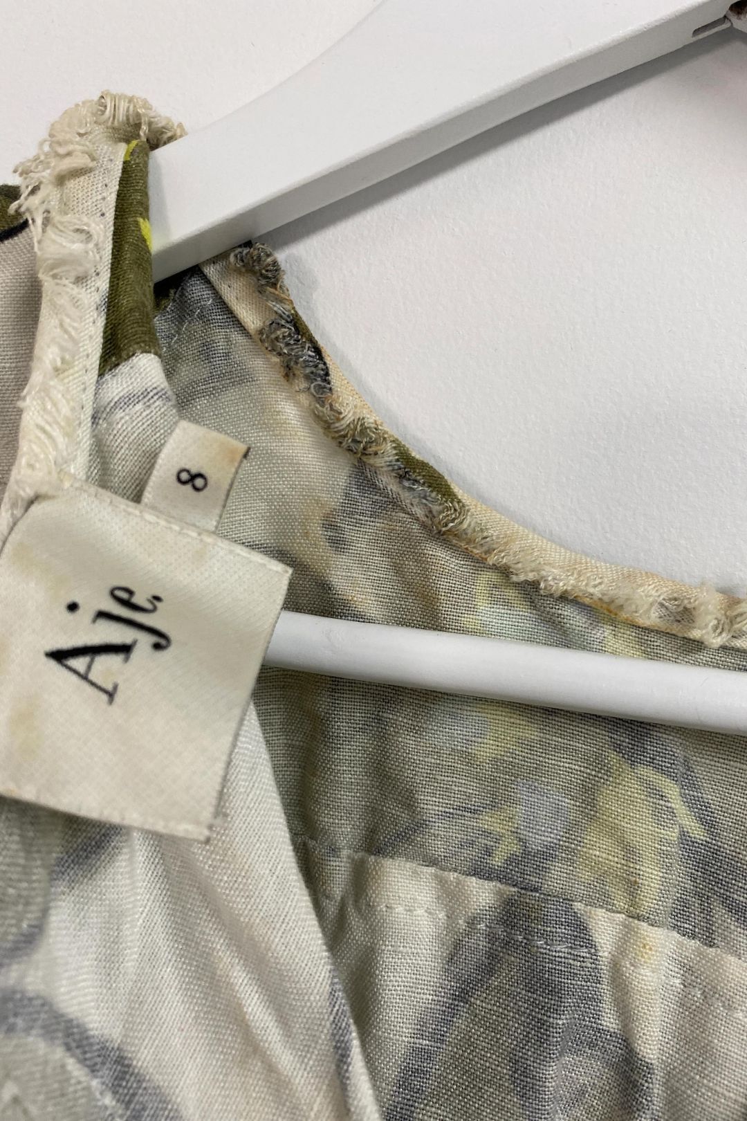 Aje - Oasis Olive Leaf Shell Top