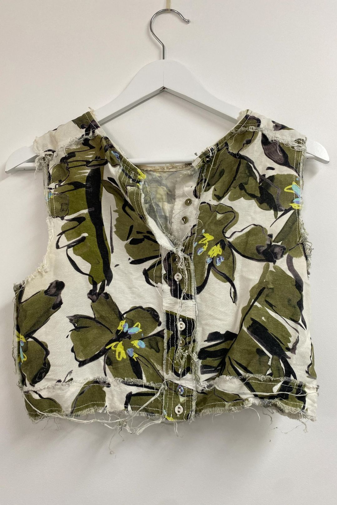 Aje - Oasis Olive Leaf Shell Top