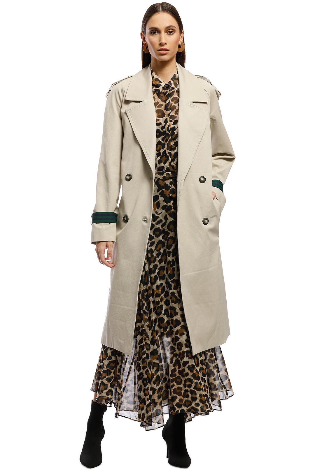 AKIN by Ginger & Smart - Breeze Trench - Taupe - Front