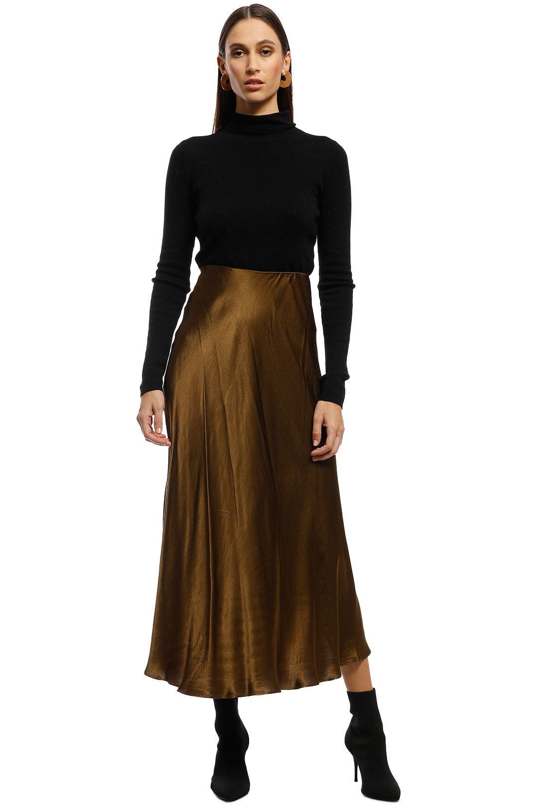 AKIN by Ginger & Smart - Grove Skirt - Brown - Front