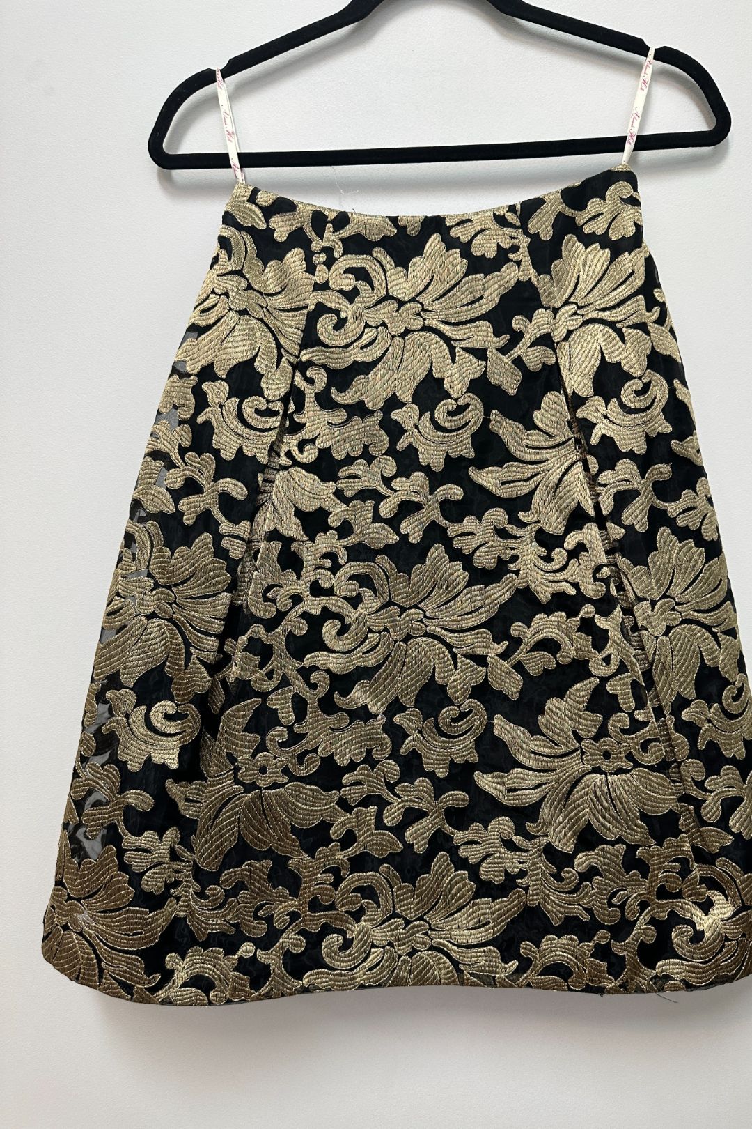Alannah Hill	Black and Gold Fantasy Love Is Better Skirt