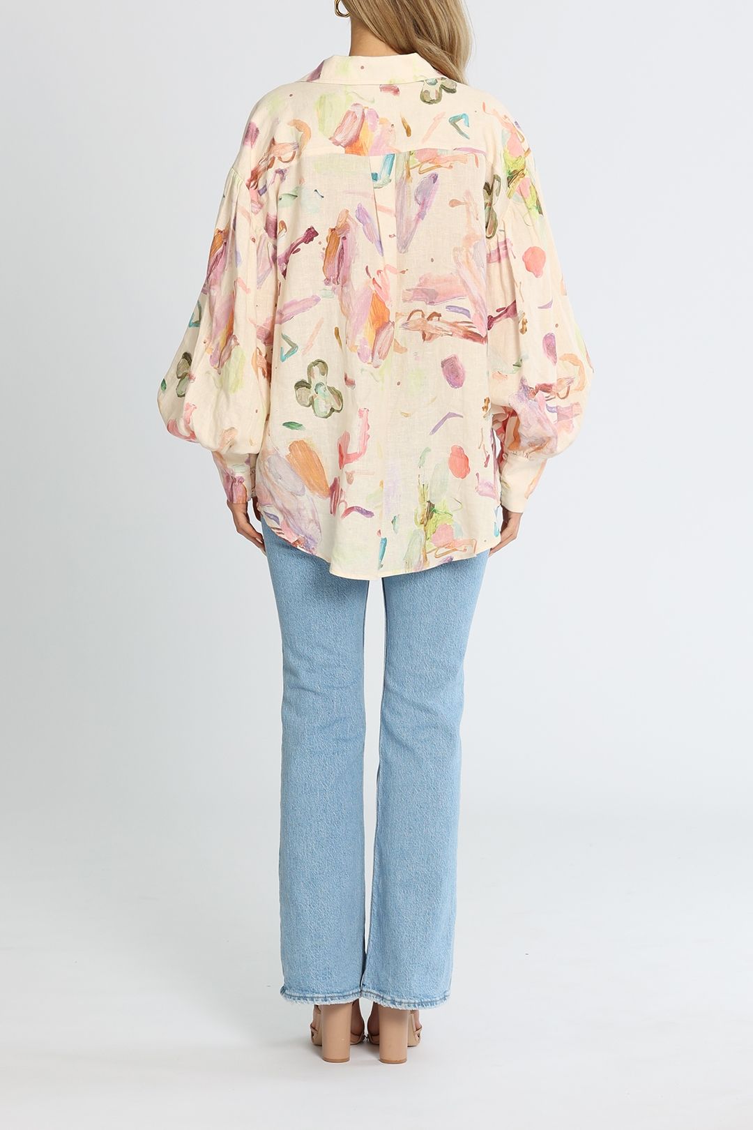 Alemais Annie Utility Shirt Rose Relaxed Fit