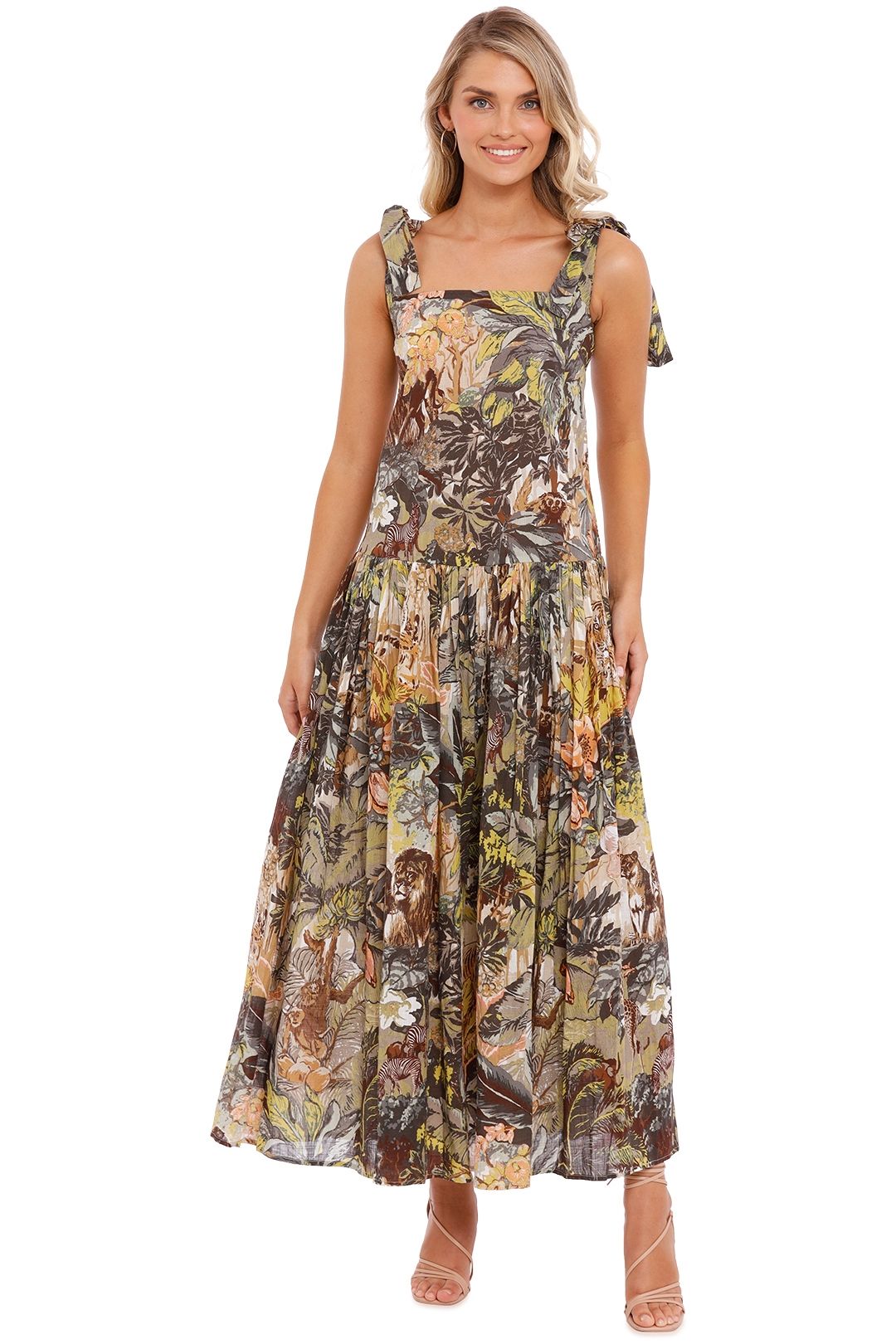 Alemais Leandra Long Dress cut out