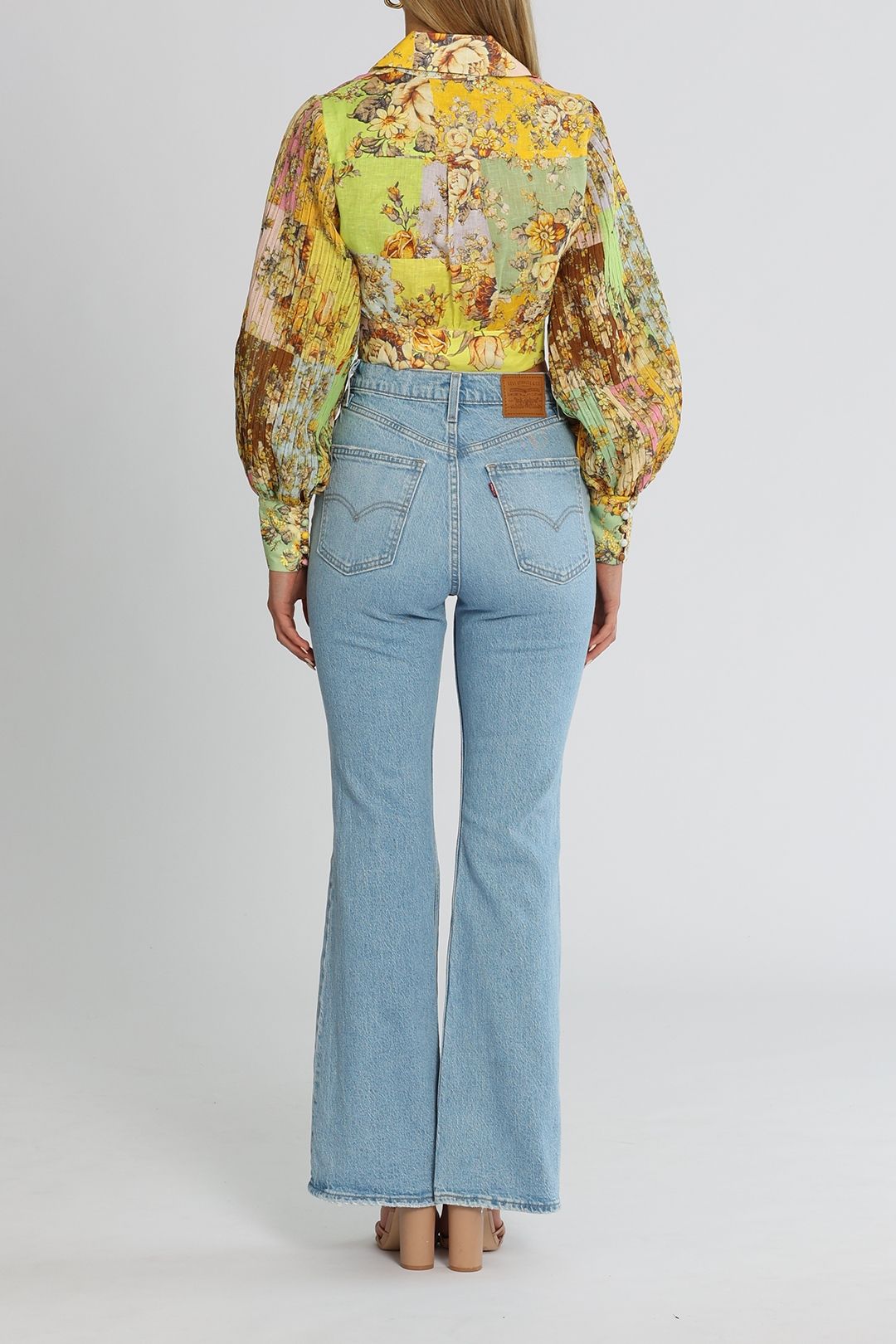 Alemais Matilde Tie Front Top Multi Floral