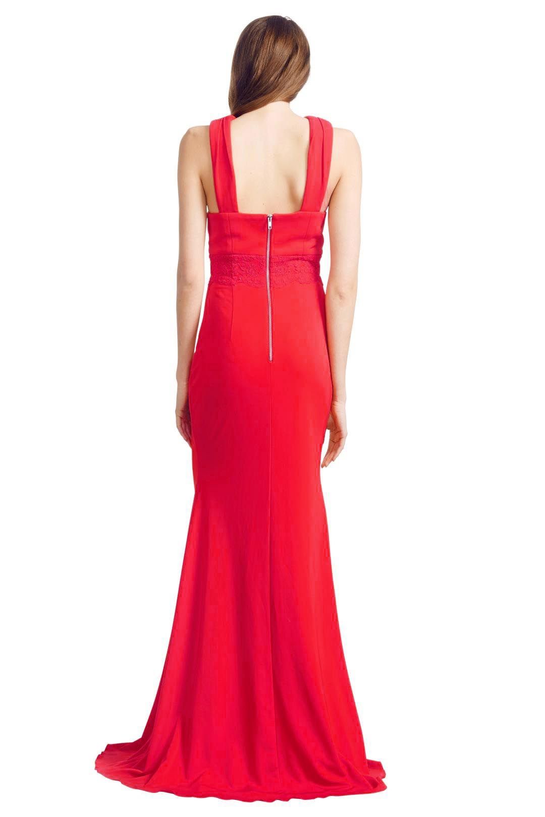 Alex Perry - Aimee Gown - Red - Back