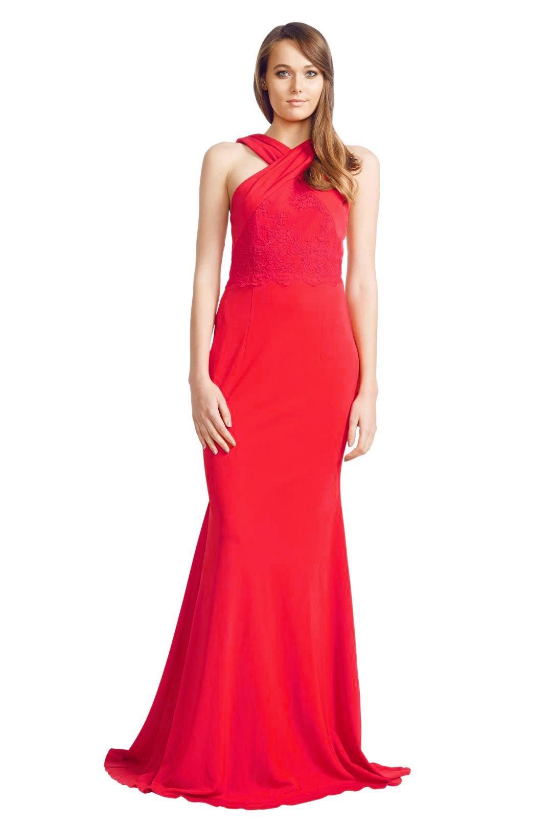 Alex Perry - Aimee Gown - Red - Front