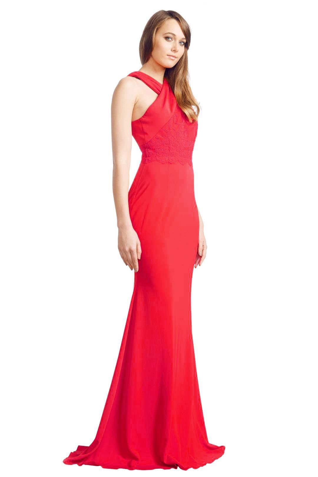 Alex Perry - Aimee Gown - Red - Side
