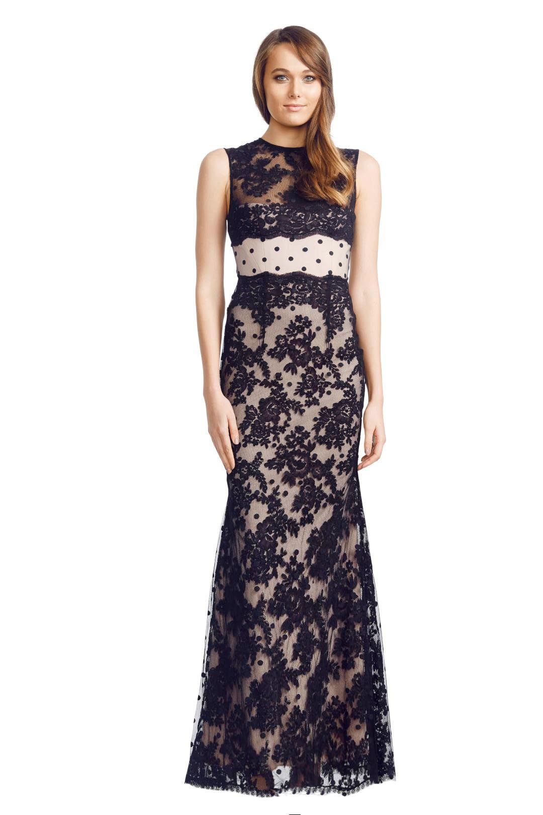 Alex Perry - Ancelina Gown - Black - Front