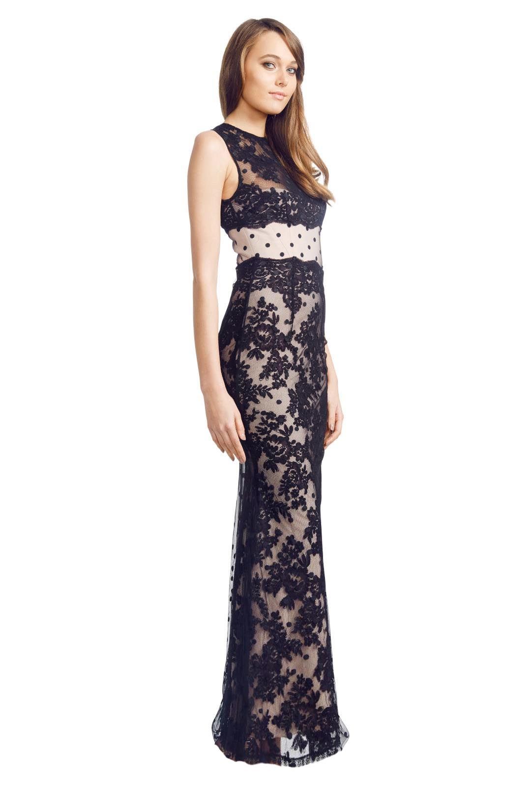 Alex Perry - Ancelina Gown - Black - Side