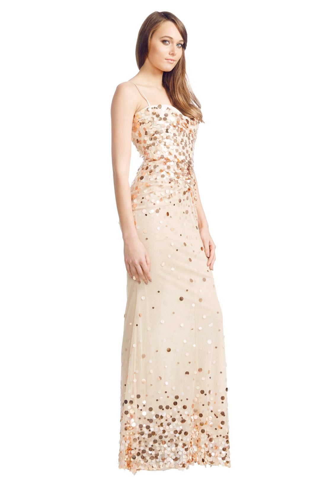 Alex Perry - Flurina Gown - Gold - Side